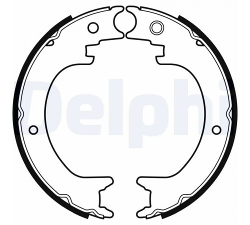 Комплект гальмівних колодок LS2082 DELPHI