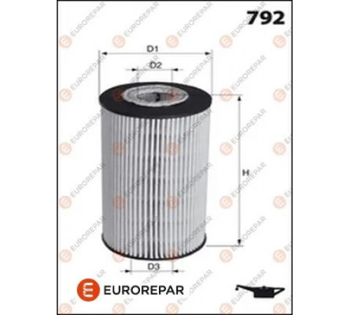 Оливний фільтр 1611659980 EUROREPAR