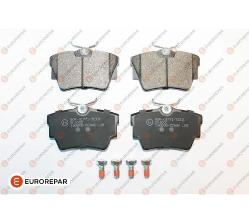 Комплект гальмівних накладок, дискове гальмо 1617269080 EUROREPAR