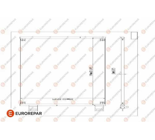Конденсатор, система кондиціонування повітря 1618099880 EUROREPAR