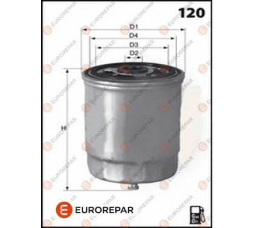 Фільтр палива 1643625880 EUROREPAR