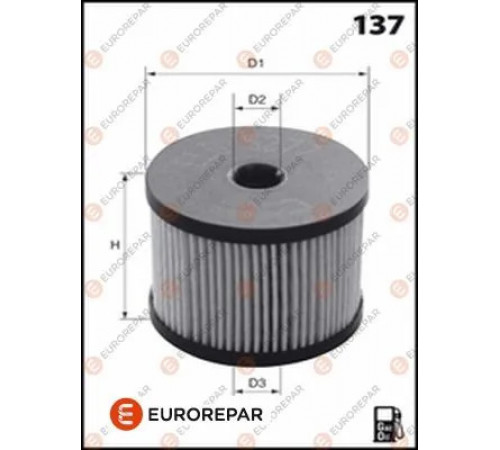 Фільтр палива 1643628280 EUROREPAR