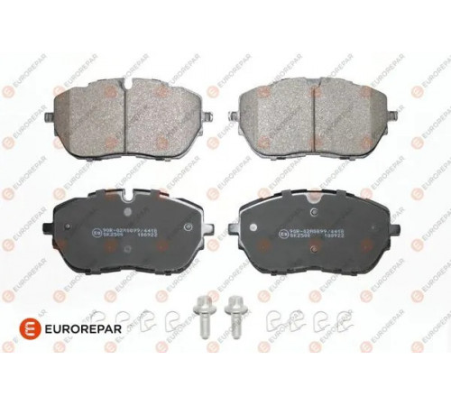 Комплект гальмівних накладок, дискове гальмо 1675991980 EUROREPAR