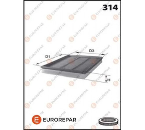 Повітряний фільтр E147174 EUROREPAR