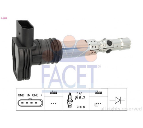 Котушка запалювання 9.6329 FACET