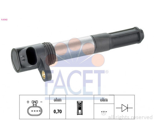 Котушка запалювання 9.6342 FACET