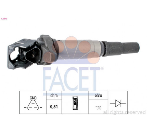 Котушка запалювання 9.6375 FACET