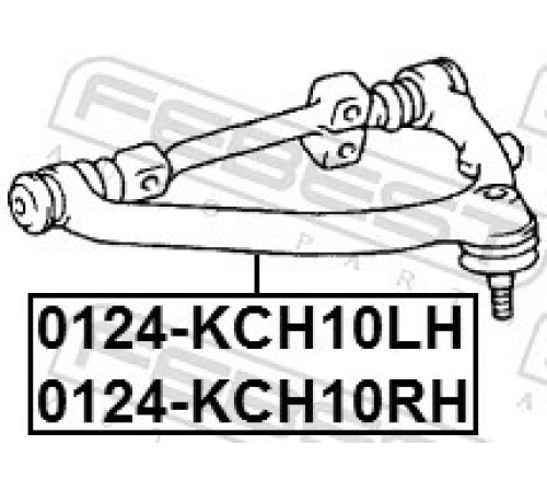Важіль підвіски, підвіска коліс 0124-KCH10RH FEBEST