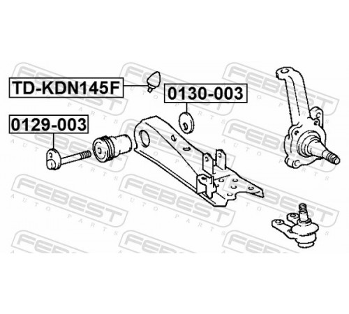 Гвинт для коригування розвалу 0129-003 FEBEST