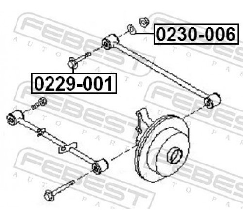 Гвинт для коригування розвалу 0229-001 FEBEST
