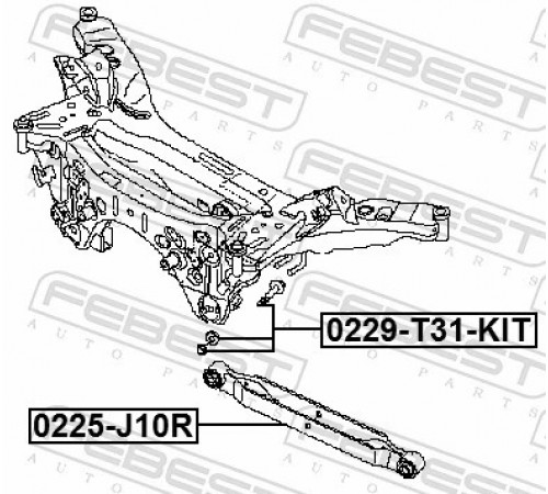 Комплект гвинтів для коригування розвалу 0229-T31-KIT FEBEST