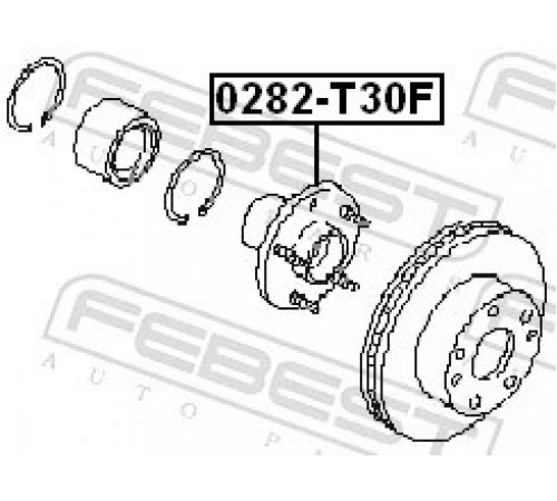 Маточина колеса 0282-T30F FEBEST