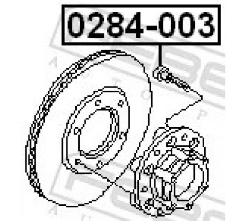 Колісний болт 0284-003 FEBEST