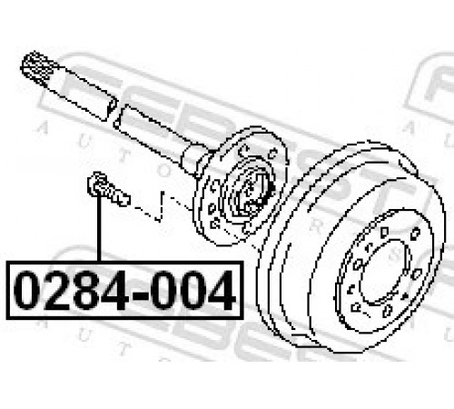 Колісний болт 0284-004 FEBEST