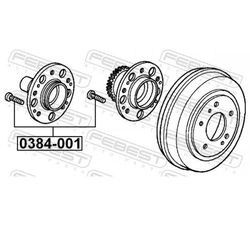 Колісний болт 0384-001 FEBEST