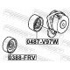 Відвідний/напрямний ролик, поліклиновий ремінь 0388-FRV FEBEST