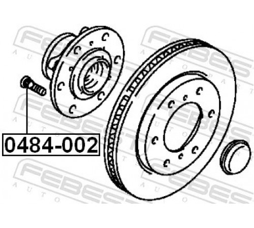 Колісний болт 0484-002 FEBEST