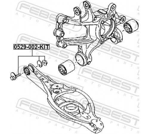 Комплект гвинтів для коригування розвалу 0529-002-KIT FEBEST