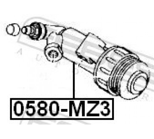Виконавчий циліндр приводу, зчеплення 0580-MZ3 FEBEST