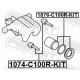 Напрямний палець, гальмівний супорт 1074-C100R-KIT FEBEST