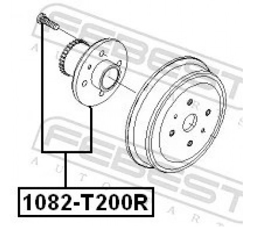 Маточина колеса 1082-T200R FEBEST