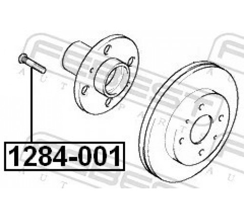 Колісний болт 1284-001 FEBEST