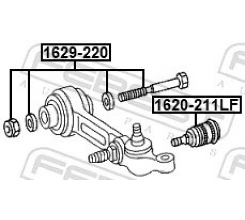 Гвинт для коригування розвалу 1629-220 FEBEST