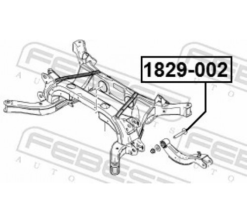 Гвинт для коригування розвалу 1829-002 FEBEST