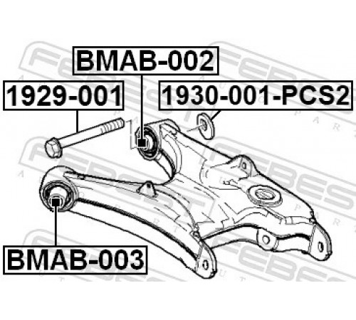 Гвинт для коригування розвалу 1929-001 FEBEST