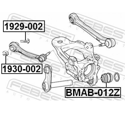 Гвинт для коригування розвалу 1929-002 FEBEST