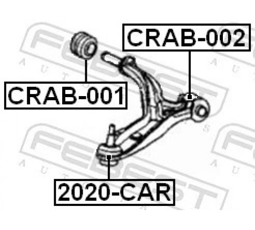 Нижній/верхній кульовий шарнір 2020-CAR FEBEST