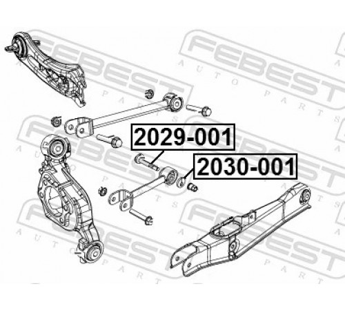 Гвинт для коригування розвалу 2029-001 FEBEST