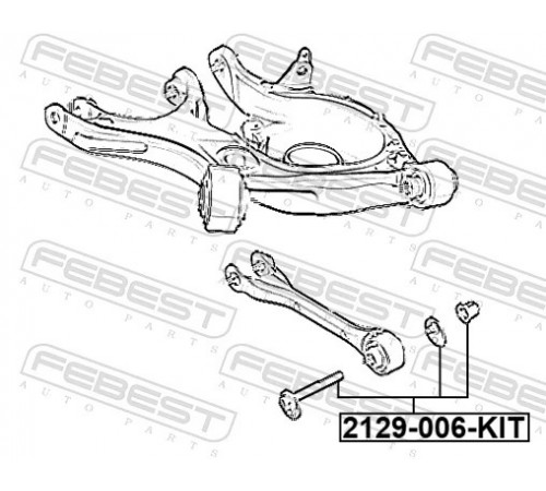 Гвинт для коригування розвалу 2129-006-KIT FEBEST