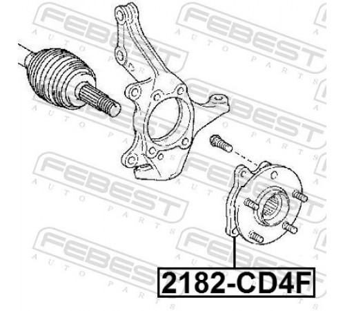 Маточина колеса 2182-CD4F FEBEST