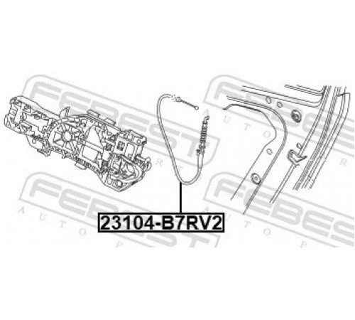 Тросовий привод, механізм розблокування дверей 23104-B7RV2 FEBEST