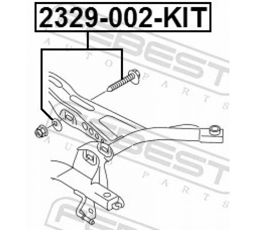 Комплект гвинтів для коригування розвалу 2329-002-KIT FEBEST