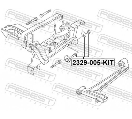 Гвинт для коригування розвалу 2329-005-KIT FEBEST