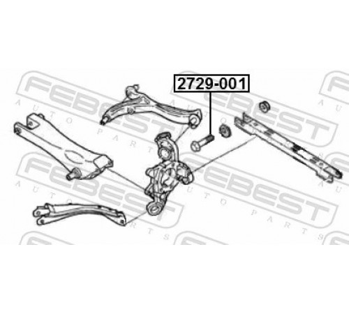 Гвинт для коригування розвалу 2729-001 FEBEST