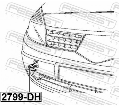 Буксирувальний гак 2799-DH FEBEST