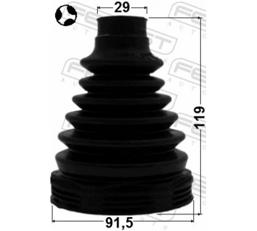 Комплект пилозахисний, приводний вал 2915-FLIIFT FEBEST