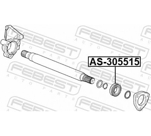 Підшипник, приводний вал AS-305515 FEBEST