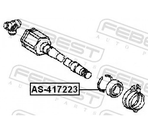 Підшипник, приводний вал AS-417223 FEBEST