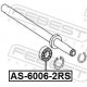Підшипник, проміжний підшипник карданного вала AS-6006-2RS FEBEST