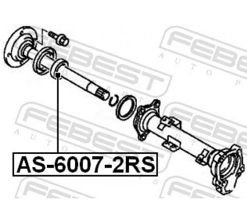 Підшипник AS-6007-2RS FEBEST