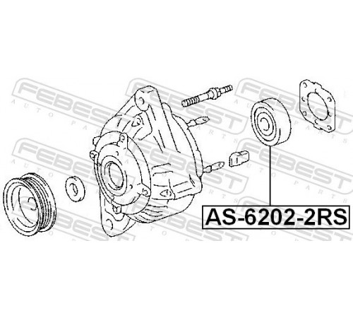 Підшипник AS-6202-2RS FEBEST