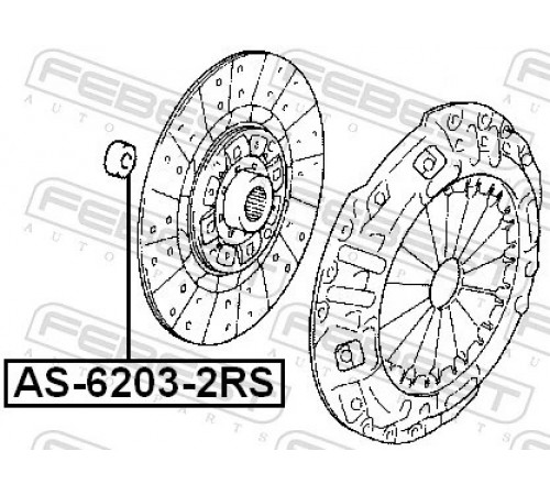 Підшипник AS-6203-2RS FEBEST