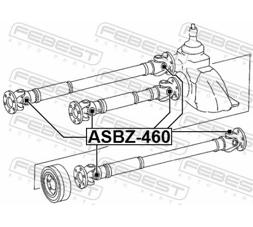 Шарнір, карданний вал ASBZ-460 FEBEST