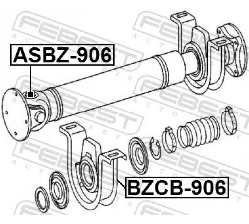 Шарнір, карданний вал ASBZ-906 FEBEST