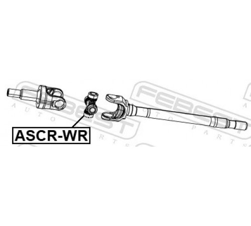Шарнір, карданний вал ASCR-WR FEBEST