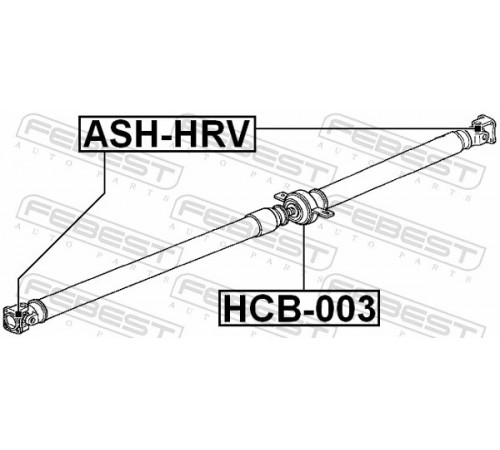 Шарнір, карданний вал ASH-HRV FEBEST